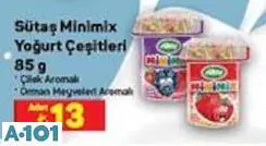 SÜTAŞ MİNİMİX YOĞURT ÇEŞİTLERİ 85 G